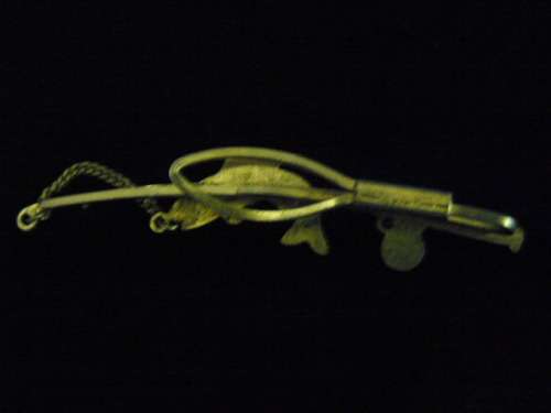 VINTAGE TIE CLIP WITH FISH - ENGLAND