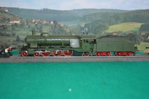E3Y209 Roco H0 43216 steam Locomotive with tender Wurttemberg analogue
