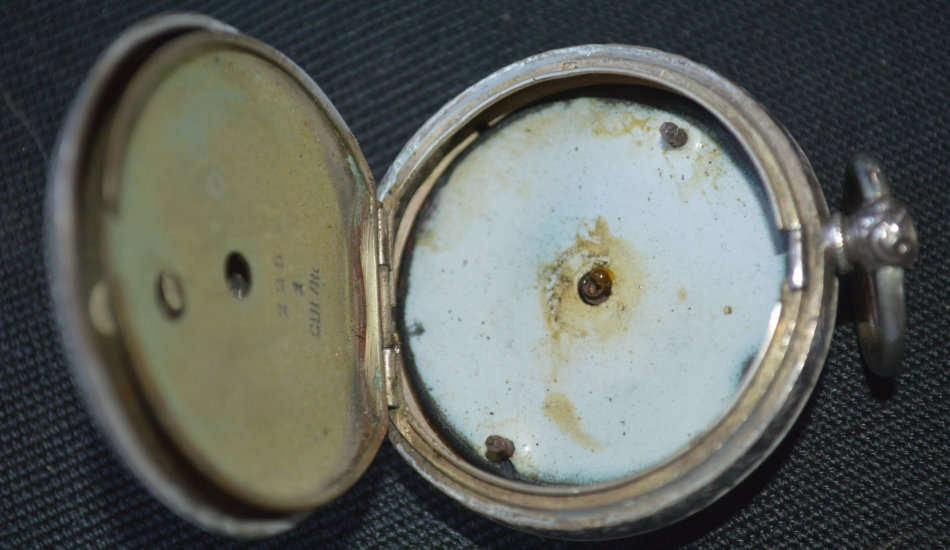 Lovely enamaled face key wind pocket watch housing