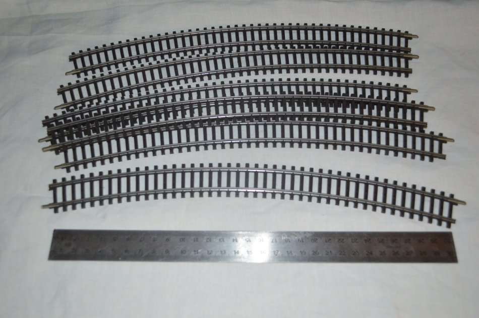 Lot HO k track curves 6x