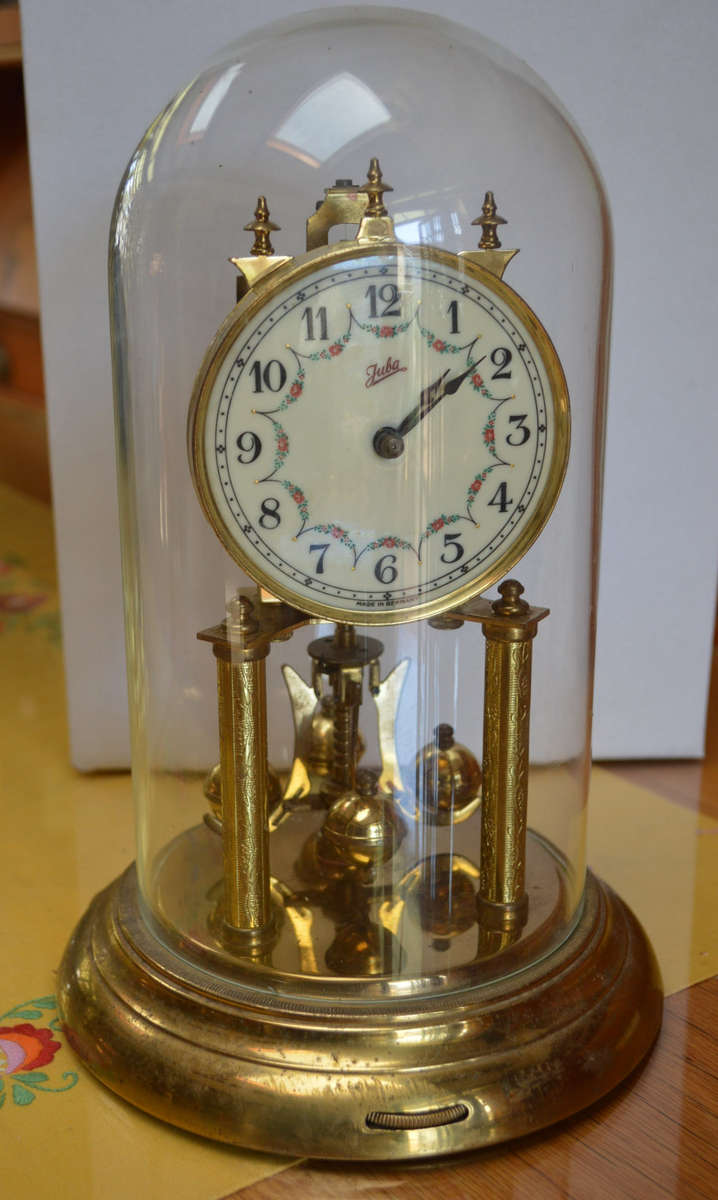 Schatz 49 Anniversary clock with glass dome