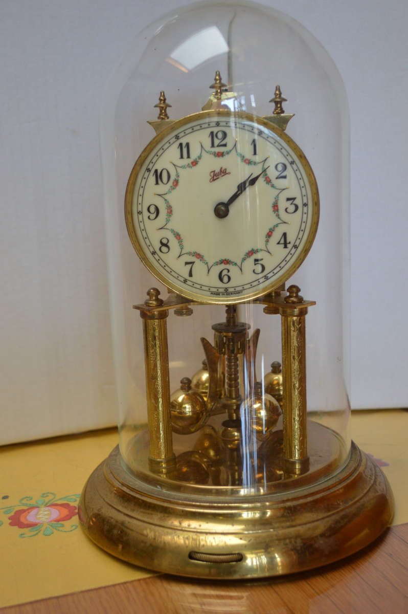 Schatz 49 Anniversary clock with glass dome