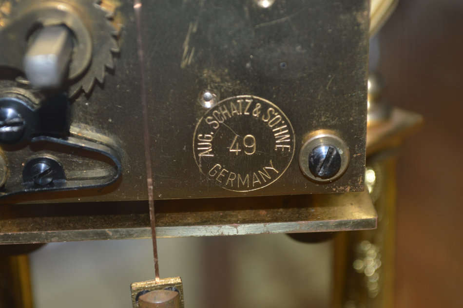 Schatz 49 Anniversary clock with glass dome