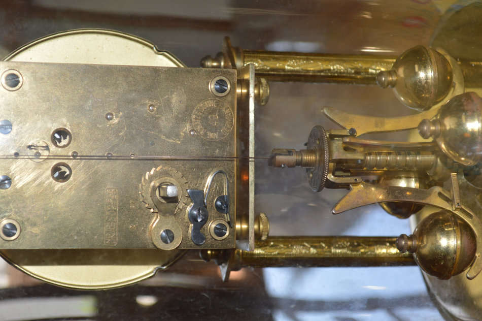 Schatz 49 Anniversary clock with glass dome