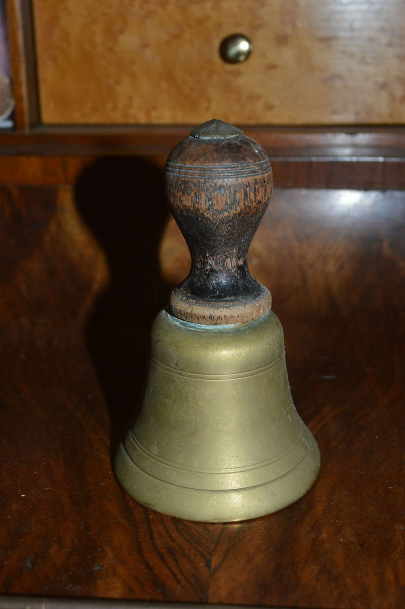 Old well used minature school bell 10cm