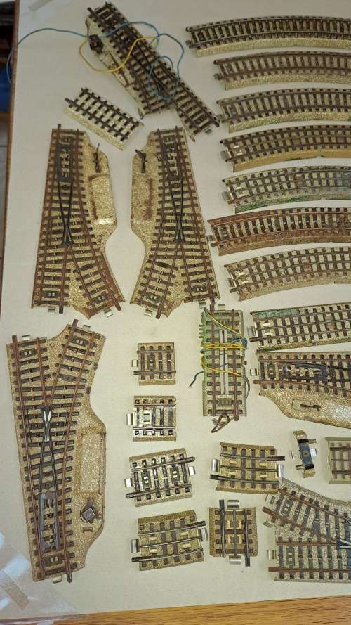 Marklin HO  M track various including turn outs