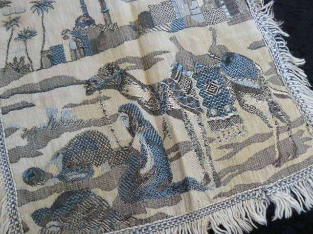 COTTON SMALL CLOTH FROM ISRAEL REVERSABLE WITH FRINGE