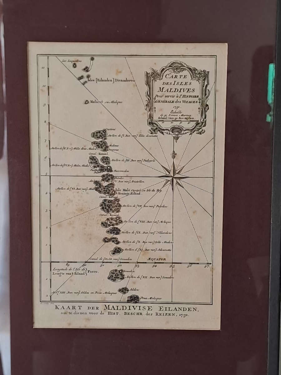 Carte des Isles Maldives.