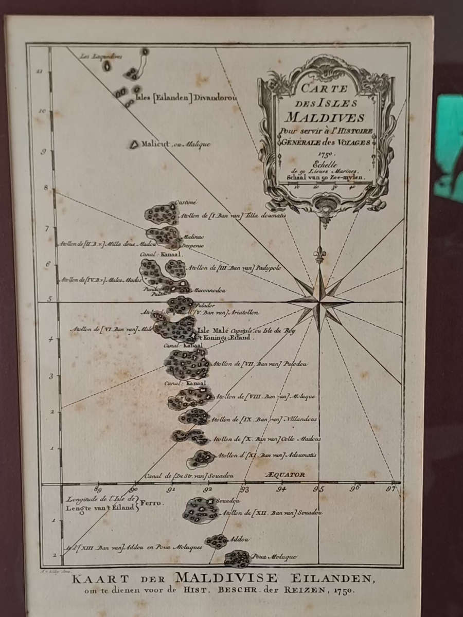 Carte des Isles Maldives.