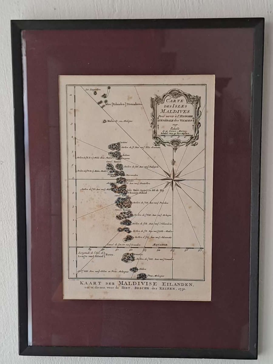 Carte des Isles Maldives.