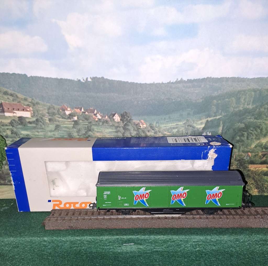 Roco 47665 Rail Cleaning Wagon Omo DB Alternating Current Gauge H0 Boxed