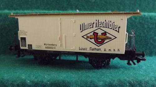 MARKLIN HO BEER CAR :"ULMER HECHTBIER" 1982