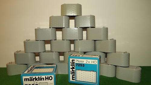 MARKLIN HO BRIDGE PILLAR 7253  (price for 2 )
