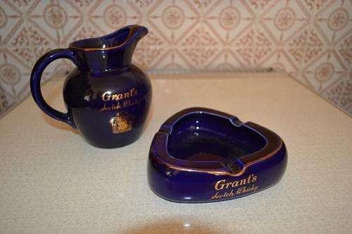 "GRANTS SCOTCH WHISKEY" ASHTRAY AND JUG BY WADE
