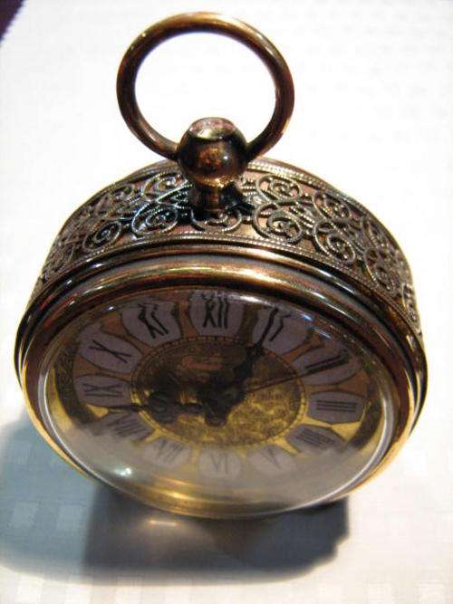 NICE ORNATE ALARM CLOCK MADE IN WEST GERMANY