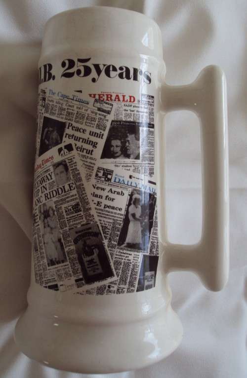 Crescent Ware Newspaper beermug | Tankard