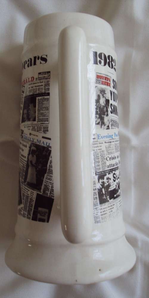 Crescent Ware Newspaper beermug | Tankard