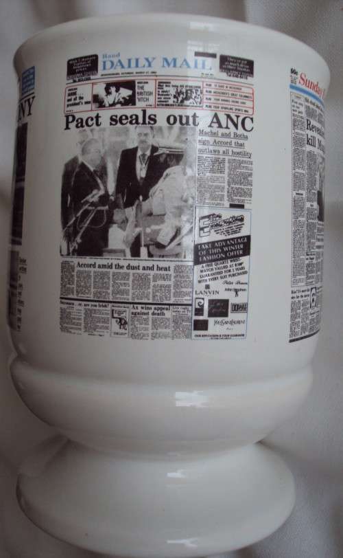 Crescent Ware Sunday Express |Sunday Times | Rand Daily Mail |The Cape Times Newspaper Tankard