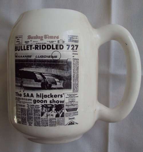 Crescent Ware Sunday Express Times Rand Daily Mail Newspaper Beer Mug Tankard