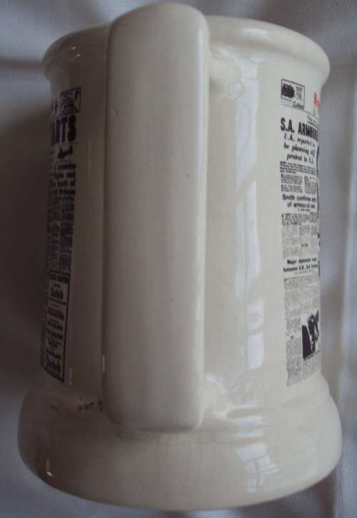 Crescent Ware Sunday Express Times Rand Daily Mail Newspaper Beer Mug Tankard