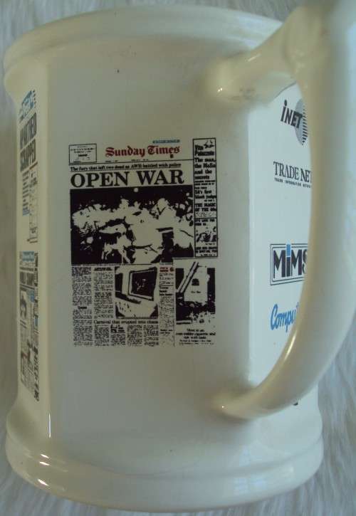 Decorative Ceramics Newspaper Beermug | Tankard