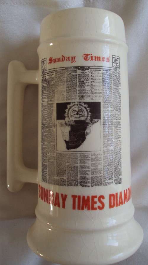 Sunday Times Diamond Jubilee 1906-1966  Newspaper Beer Mug | Tankard