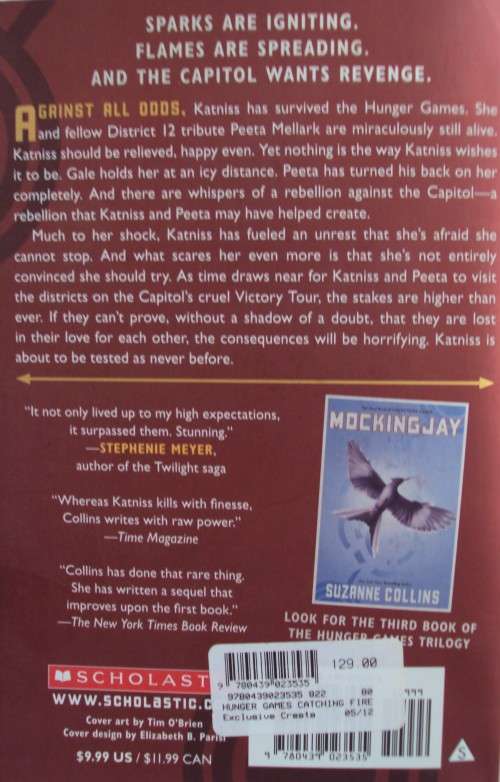 Catching Fire The Second Book of the Hunger Games Suzanne Collins