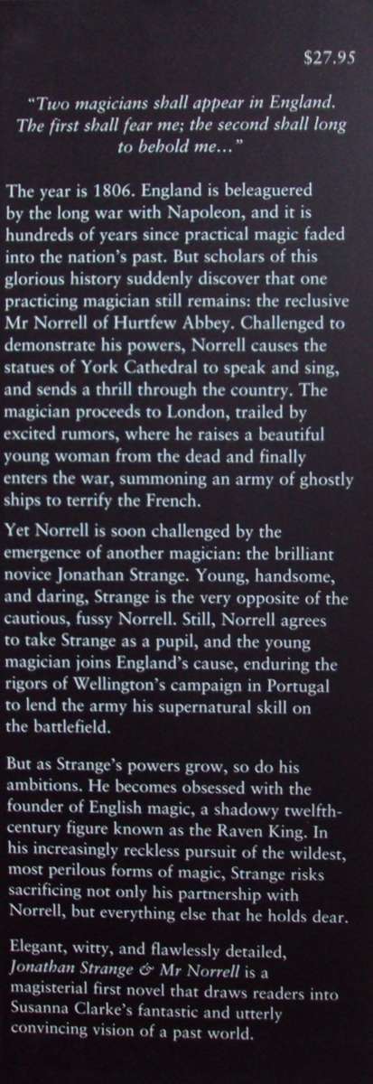 Jonathan Strange and Mr Norrell Susanna Clarke