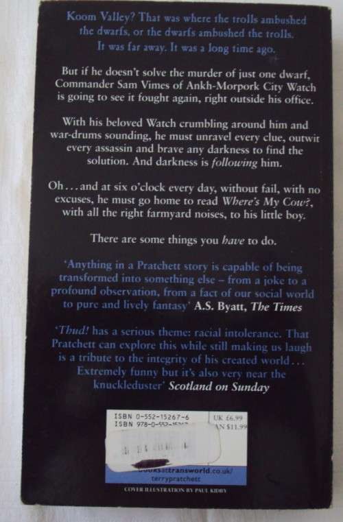 A discworld Novel Thud! Terry Pratchett