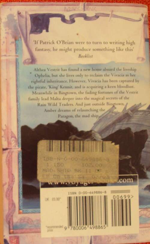 The Mad Ship Book Two The Liveship Traders Robin Hobb