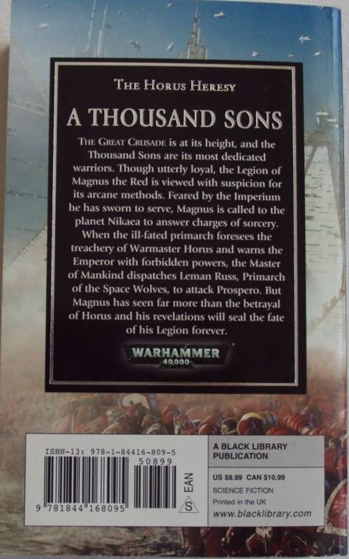 A thousand Sons  All is Dust Graham McNeil