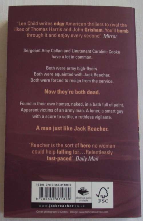 The Visitor  A Jack Reacher Thriller Lee Child