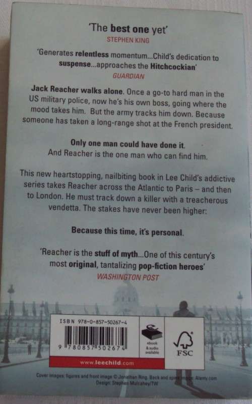 Personal  The New Jack Reacher Thriller Lee child