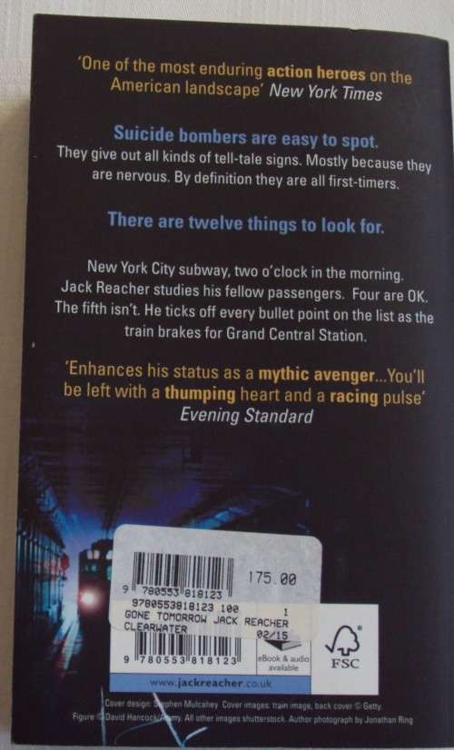 Gone Tomorrow  A Jack Reacher Thriller Lee Child