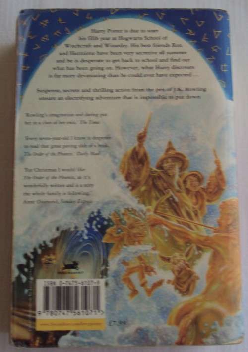 HARRY POTTER and the Order of the Phoenix J.K. Rowling