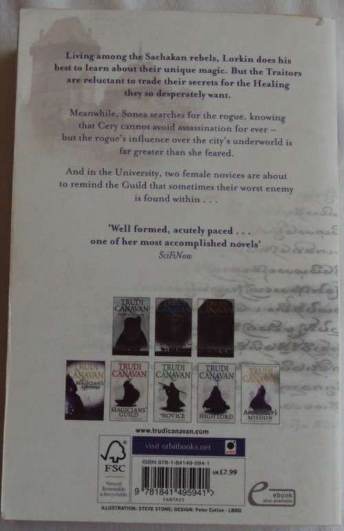 The Rogue Book Two of the Traitor Spy Trilogy Trudi Canavan