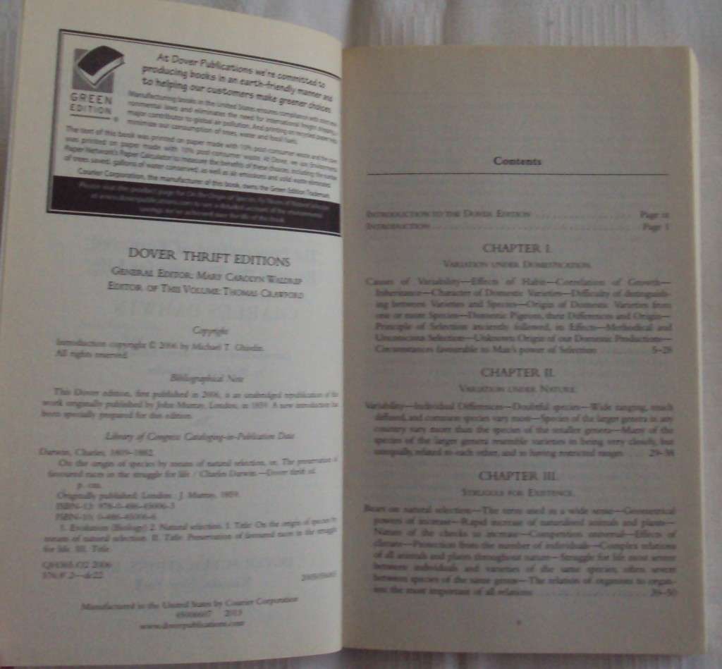 On The Origin of Species CHarles Darwin