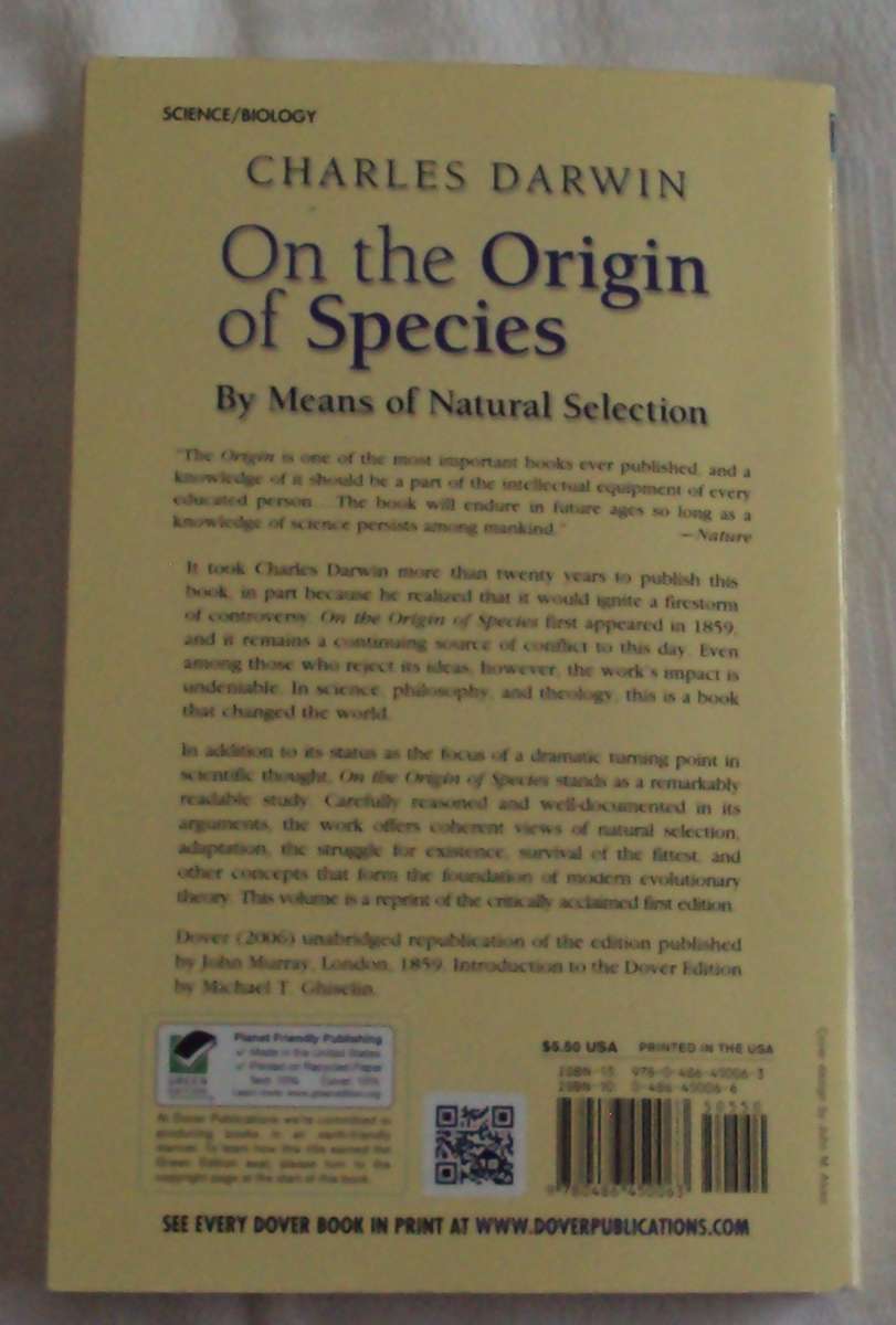 On The Origin of Species CHarles Darwin