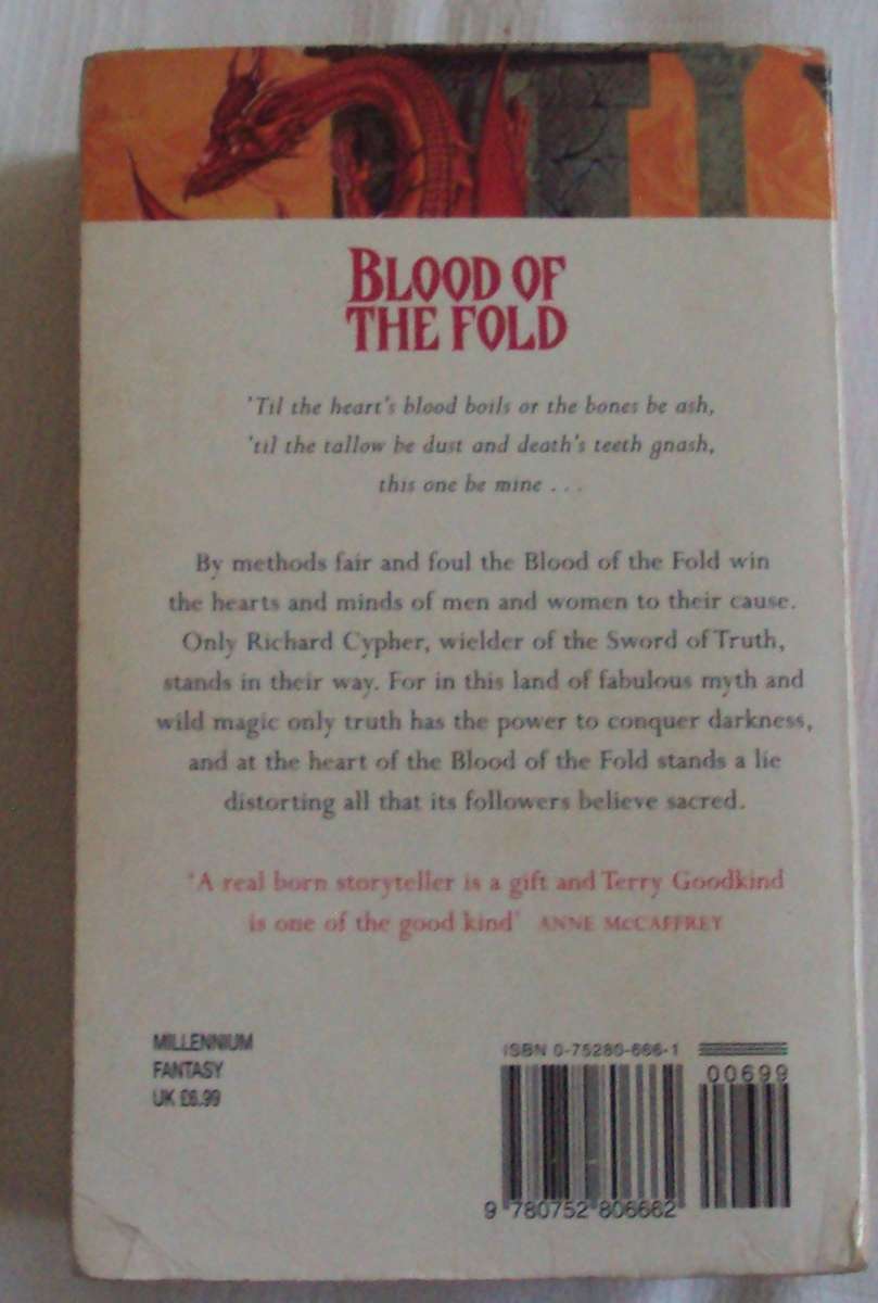 Blood of The Fold Terry Goodkind
