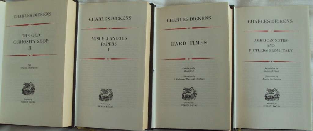 Charles Dickens The Complete Works of Charles Dickens Heron Centennial Edition - 35 Volumes