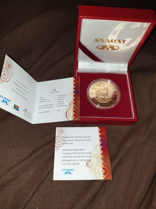 2013 1 oz 22 Carat Gold Krugerrand