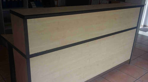 Reception desk and credenza