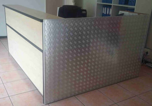 Reception desk and credenza