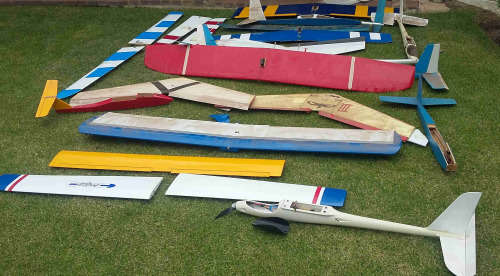 whole collection of aeroplanes