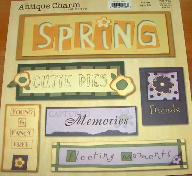 Spring titles 12 by 12 sheet - check out freebie