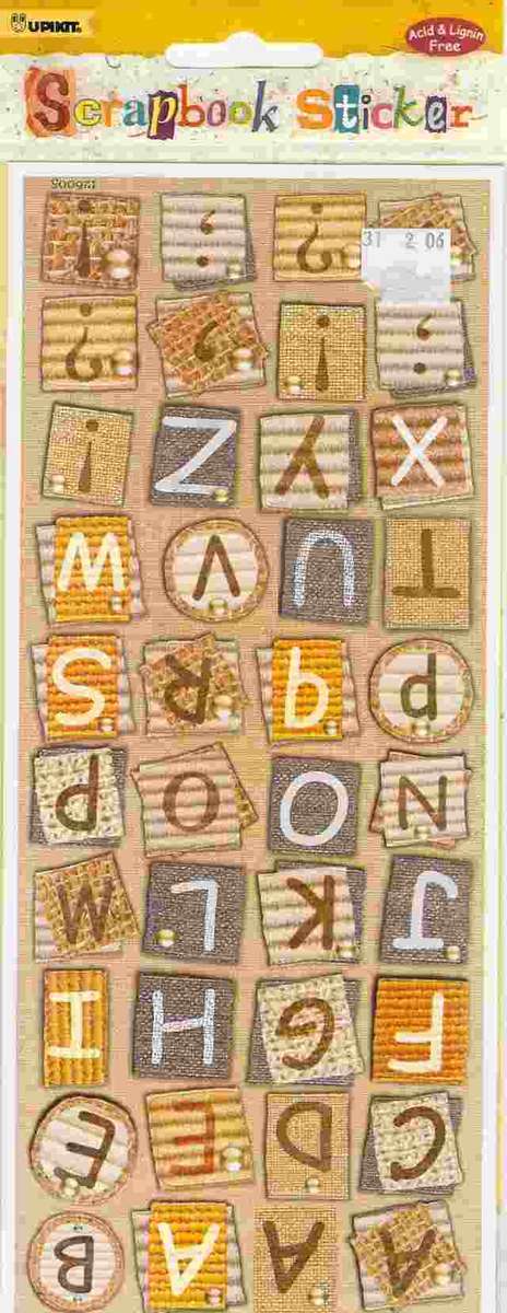 Letter stickers  - check out freebie