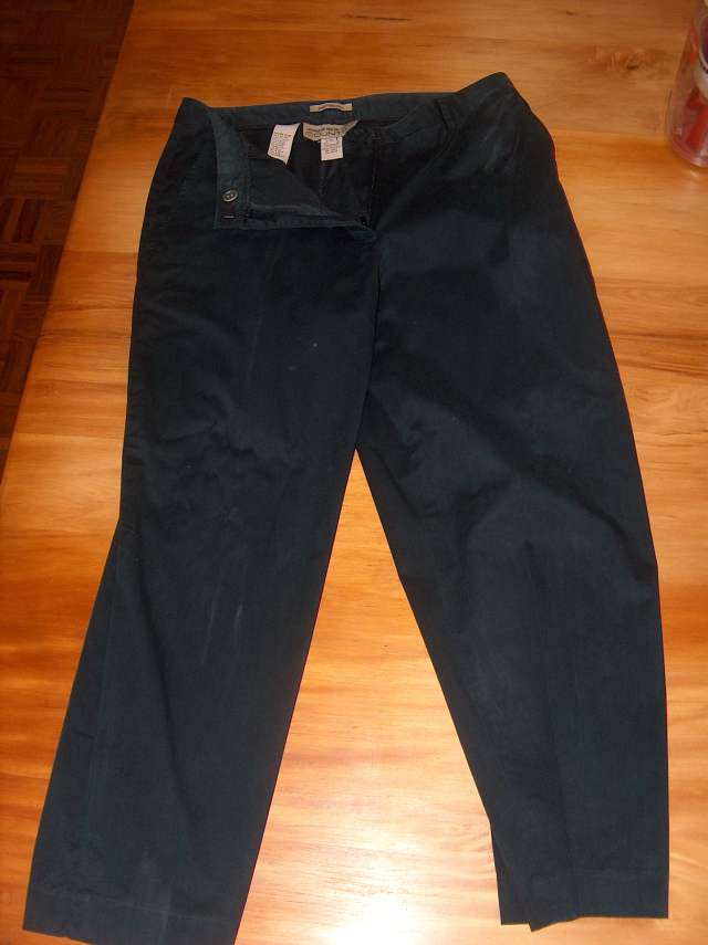 Black stretch capri pants Size 8 (I wore when I was a size 10)