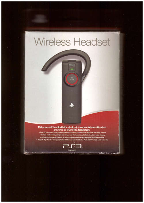 Ps3 Playstation Wireless Headset (as new)