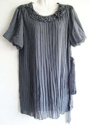 Lovely Pleated Chiffon Dress. Size 34