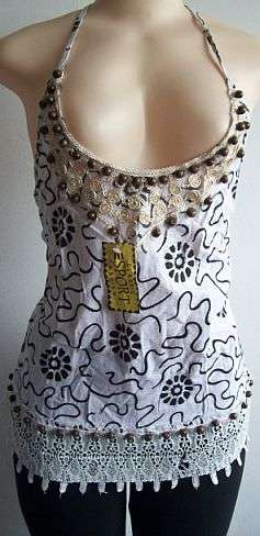 Beaded Strapy Top. Size 34/36